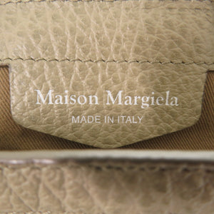 新品同様 メゾン マルジェラ 5AC マイクロ 2WAY ショルダーバッグ  S56WD0081 レザー カーキ 0502【中古】Maison Margiela