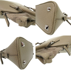 新品同様 メゾン マルジェラ 5AC マイクロ 2WAY ショルダーバッグ  S56WD0081 レザー カーキ 0502【中古】Maison Margiela