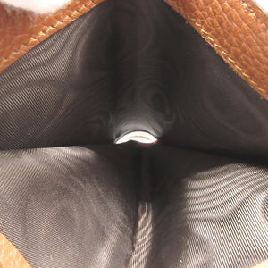 新品同様 グッチ ダブルG バンブー 739498 ミディアムウォレット レザー ブラウン 茶 2つ折り財布 財布 0504【中古】GUCCI