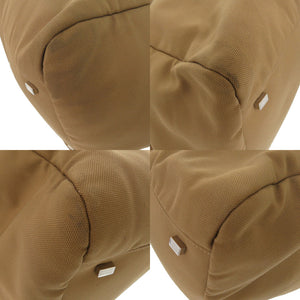 ザ ロウ マルゴー17 インサイドアウト W1318 レザー/キャンバス ブラウン ハンドバッグ 茶 0518【中古】THE ROW