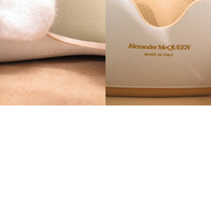 新品同様 アレキサンダーマックイーン スカルロック 2way  628259 レザー ホワイト ショルダーバッグ 白 0519【中古】Alexander McQueen