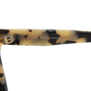 美品 ロエベ ロゴ LW40079U 53A プラスチック ベージュ サングラス 0538【中古】LOEWE