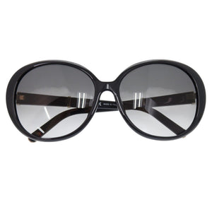 美品 クロエ グラデーションレンズ CE698SA プラスチック ブラック サングラス 黒 0539【中古】Chloe