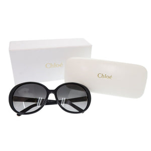 美品 クロエ グラデーションレンズ CE698SA プラスチック ブラック サングラス 黒 0539【中古】Chloe