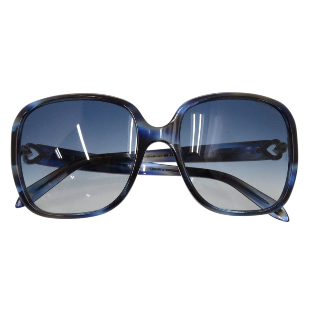 ティファニー ハートキー ブルーグラデーション TF4056 プラスチック ブルー サングラス 青 0539【中古】TIFFANY&Co.