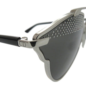 美品 ディオール DIORSOREAL 84JNR サングラス スタッズ サヴォワールフェール メタル プラスチック ブラック 0539【中古】Dior