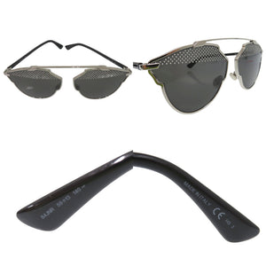 美品 ディオール DIORSOREAL 84JNR サングラス スタッズ サヴォワールフェール メタル プラスチック ブラック 0539【中古】Dior