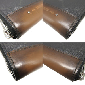 新品同様 ベルルッティ ワパ レザー シグネチャーキャンバス ブラック 黒 ブラウン 茶 コインケース 財布 0578【中古】BERLUTI