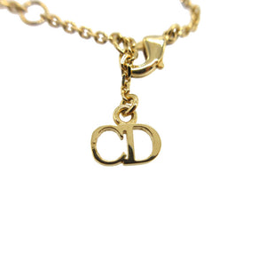 新品同様 ディオール クレール ディーリュヌ CD ブレスレット メタル/ストーン/レジンパール クリスタル ゴールド 0579【中古】Dior