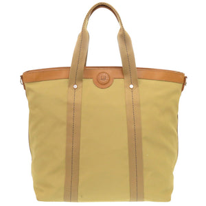 ダンヒル キャンバス/レザー カーキ トートバッグ 0587【中古】Dunhill