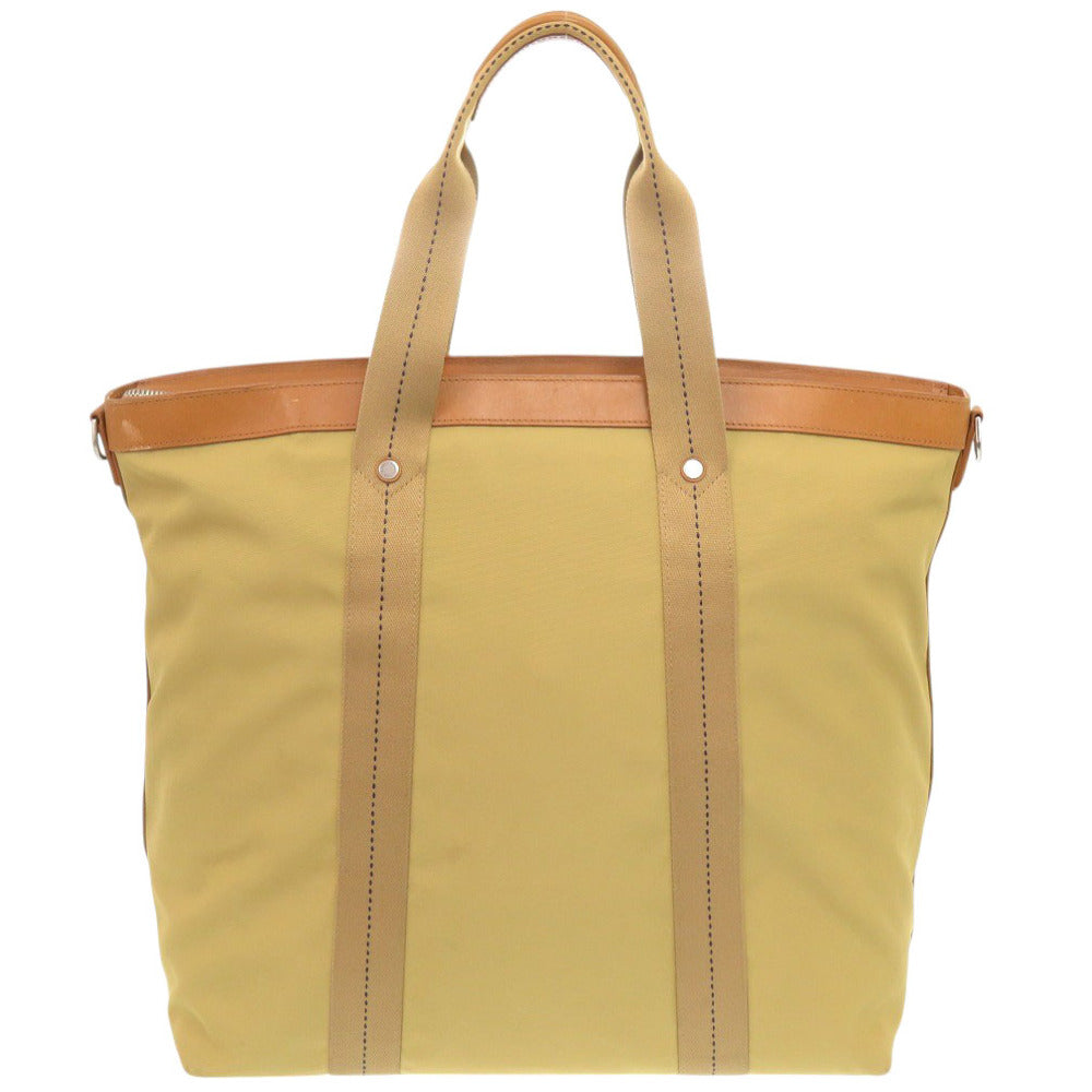 ダンヒル キャンバス/レザー カーキ トートバッグ 0587【中古】Dunhill