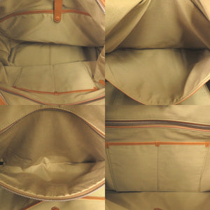 ダンヒル キャンバス/レザー カーキ トートバッグ 0587【中古】Dunhill