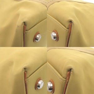 ダンヒル キャンバス/レザー カーキ トートバッグ 0587【中古】Dunhill