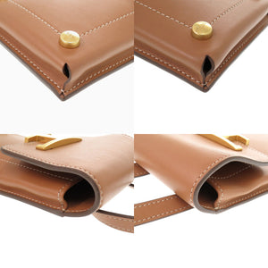 美品 トッズ Tタイムレス レザー ブラウン ショルダーバッグ フォンケース 茶 0598【中古】TOD’S