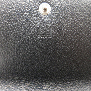 新品同様 ダンヒル ディーエイト レザー ブラック 黒 カードケース 名刺入れ 財布 0620【中古】dunhill