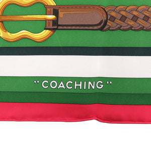 新品同様 エルメス カレ90 コーチング H001635S 26 シルク マルチカラー スカーフ 0647【中古】HERMES