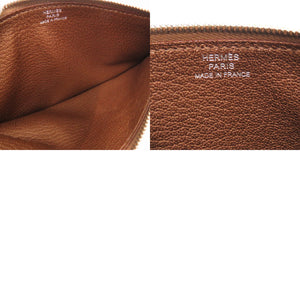 美品 エルメス ドゴンGM 御堂筋限定 シェーブル ブロンズ シルバー金具 □K刻印 長財布 0650 【中古】 HERMES