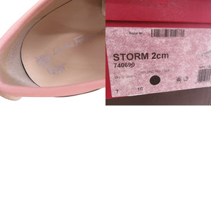 サルヴァトーレフェラガモ レースアップ プラットフォーム ローカットスニーカー 035671 740690 カーフ ピンク 0682 Salvatore Ferragamo