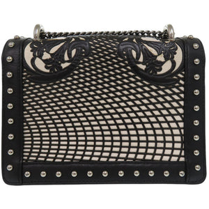 美品 バルマン 2018 PRE-SPRING COLLECTION レザー ブラック ショルダーバッグ 0684【中古】BALMAIN