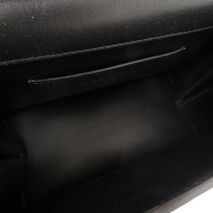 美品 バルマン 2018 PRE-SPRING COLLECTION レザー ブラック ショルダーバッグ 0684【中古】BALMAIN