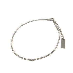 美品 サンローラン パリ プレート ブレスレット メタル シルバー 0708【中古】SAINT LAURENT PARIS