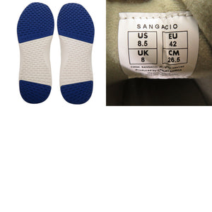 未使用品 サンガッチョ にゅ～ず SANGACIO BLOW スニーカー 26.5cm レザー WHITE/RED 0720【中古】Sangacio