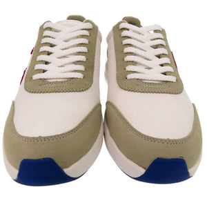 未使用品 サンガッチョ にゅ～ず SANGACIO BLOW スニーカー 26.5cm レザー WHITE/RED 0720【中古】Sangacio