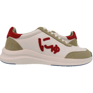 未使用品 サンガッチョ にゅ～ず SANGACIO BLOW スニーカー 26.5cm レザー WHITE/RED 0720【中古】Sangacio