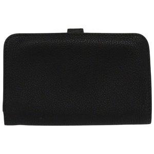 美品 エルメス ドゴン トゴ ブラック シルバー金具 □E刻印(2001年製) カードケース 黒 0722【中古】HERMES