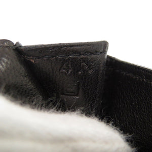 美品 エルメス ドゴン トゴ ブラック シルバー金具 □E刻印(2001年製) カードケース 黒 0722【中古】HERMES