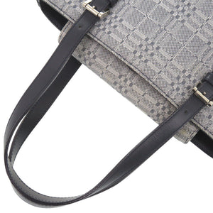 美品 バーバリー キャンバス/レザー グレー ハンドバッグ 0732【中古】BURBERRY