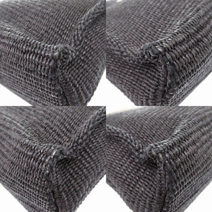 美品 マルニ 2way ショルダー トートバッグ ラフィア ブラック 黒 0736【中古】MARNI