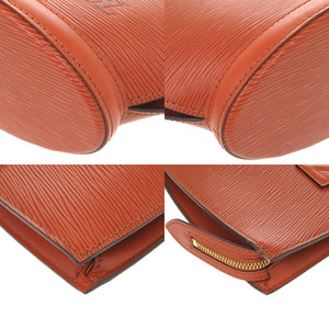 美品 ルイ ヴィトン サンジャックPM エピ ケニアブラウン M52273 ハンドバッグ 茶 LV 0739 【中古】 LOUIS VUITTON