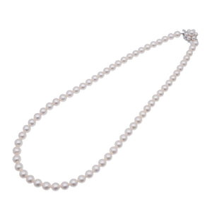 新品同様 ポーラ アコヤ真珠 6mm-6.5mm ネックレス パール/シルバー925 ジュエリー 0742【中古】POLA