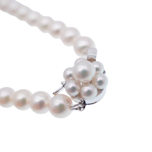 新品同様 ポーラ アコヤ真珠 6mm-6.5mm ネックレス パール/シルバー925 ジュエリー 0742【中古】POLA