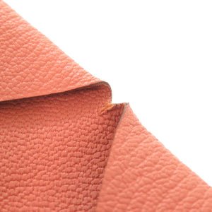 エルメス カルヴィ シェーブル フラミンゴ シルバー金具 T刻印 コインケース 財布 0783 【中古】 HERMES