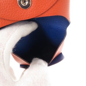 美品 エルメス バスティア ヴェルソ エバーカラー テールバテュー シルバー金具 Z刻印(2021年製) コインケース 茶 0784【中古】HERMES