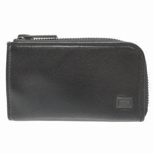 美品 ポーター プリュム L字ファスナー レザー ブラック 黒 4連 キーケース 0793【中古】PORTER