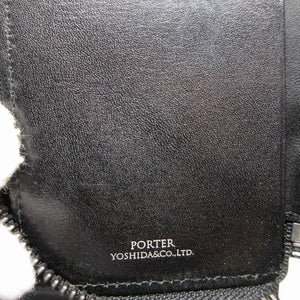 美品 ポーター プリュム L字ファスナー レザー ブラック 黒 4連 キーケース 0793【中古】PORTER