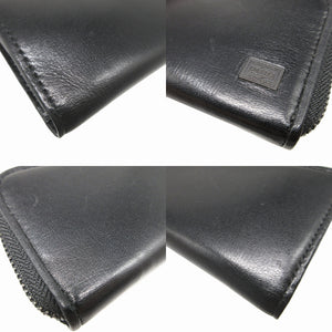 美品 ポーター プリュム L字ファスナー レザー ブラック 黒 4連 キーケース 0793【中古】PORTER