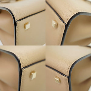 未使用 ヴァレクストラ ミラノバッグ ミニ ハンドバッグ レザー カシミア ショルダーストラップ付 0811【中古】Valextra