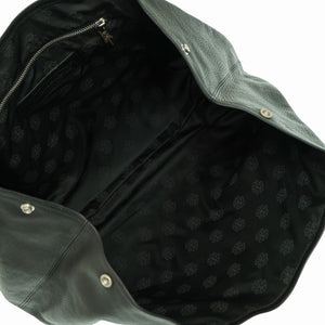 美品 クロムハーツ BSフレア トートバッグ レザー シルバー925 ブラック 黒 0832【中古】CHROME HEARTS