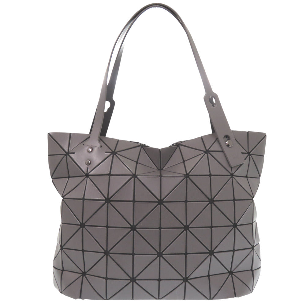 美品 イッセイミヤケ バオバオ ロックマット PVC/ポリエステル チャコールグレー ハンドバッグ 0836【中古】ISSEY MIYAKE