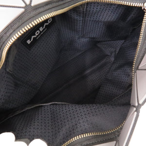 美品 イッセイミヤケ バオバオ ロックマット PVC/ポリエステル チャコールグレー ハンドバッグ 0836【中古】ISSEY MIYAKE