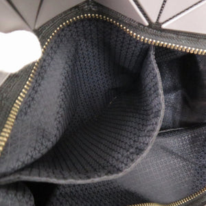 美品 イッセイミヤケ バオバオ ロックマット PVC/ポリエステル チャコールグレー ハンドバッグ 0836【中古】ISSEY MIYAKE