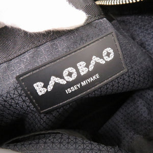 美品 イッセイミヤケ バオバオ ロックマット PVC/ポリエステル チャコールグレー ハンドバッグ 0836【中古】ISSEY MIYAKE