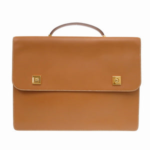 エルメス ダニューブ 38 シャモニー ナチュラル ブリーフケース 〇V ピアノ ヴィンテージ ビジネスバッグ 0842【中古】HERMES