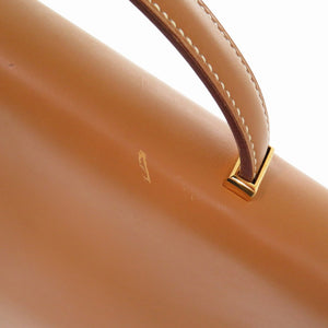 エルメス ダニューブ 38 シャモニー ナチュラル ブリーフケース 〇V ピアノ ヴィンテージ ビジネスバッグ 0842【中古】HERMES