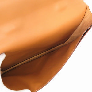 エルメス ダニューブ 38 シャモニー ナチュラル ブリーフケース 〇V ピアノ ヴィンテージ ビジネスバッグ 0842【中古】HERMES