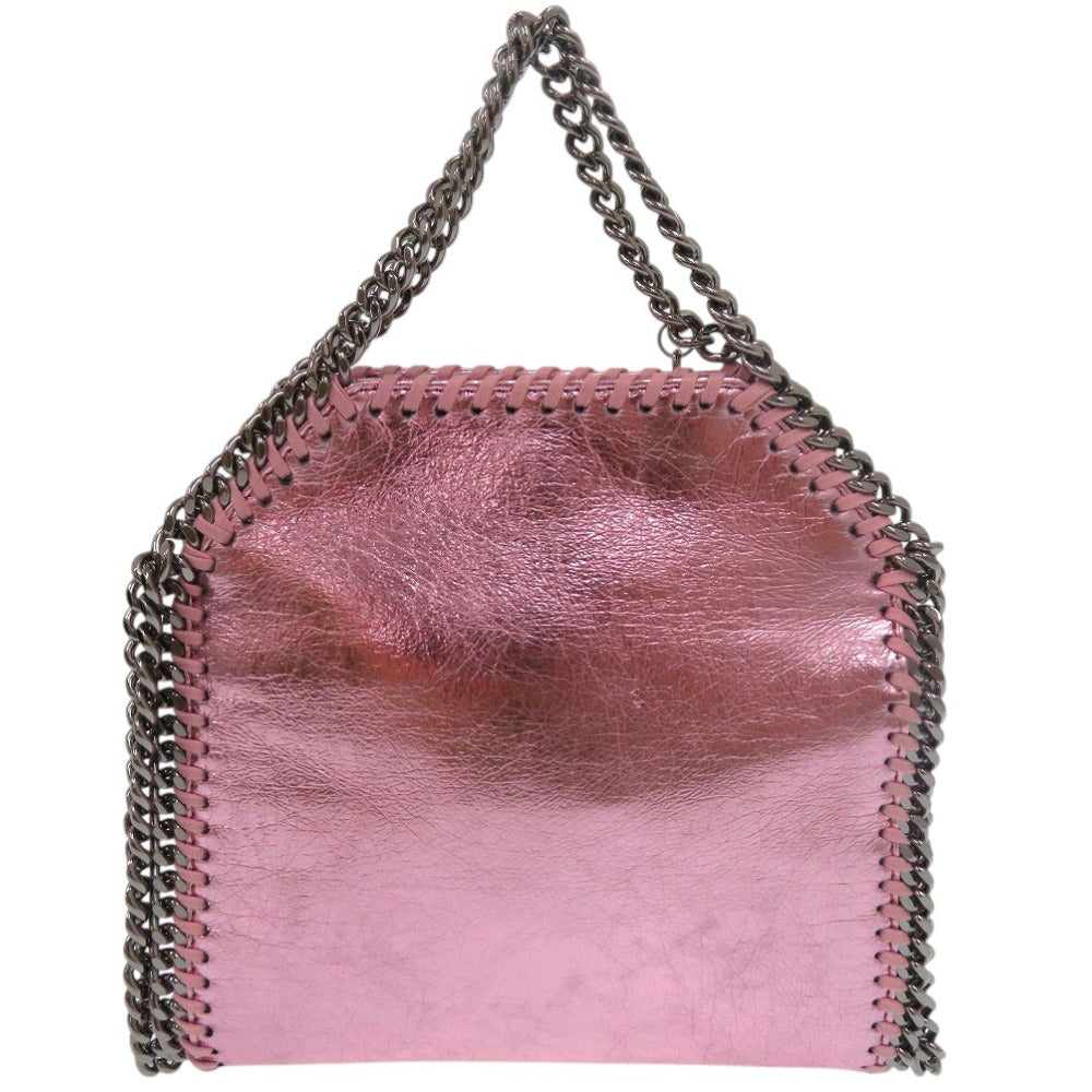 美品 ステラマッカートニー ファラベラ Falabella タイニー チェーンショルダーバッグ ハンドバッグ TINY TOTE 391698 W70005 ポリエステル ピンク 0908【中古】Stella McCartney